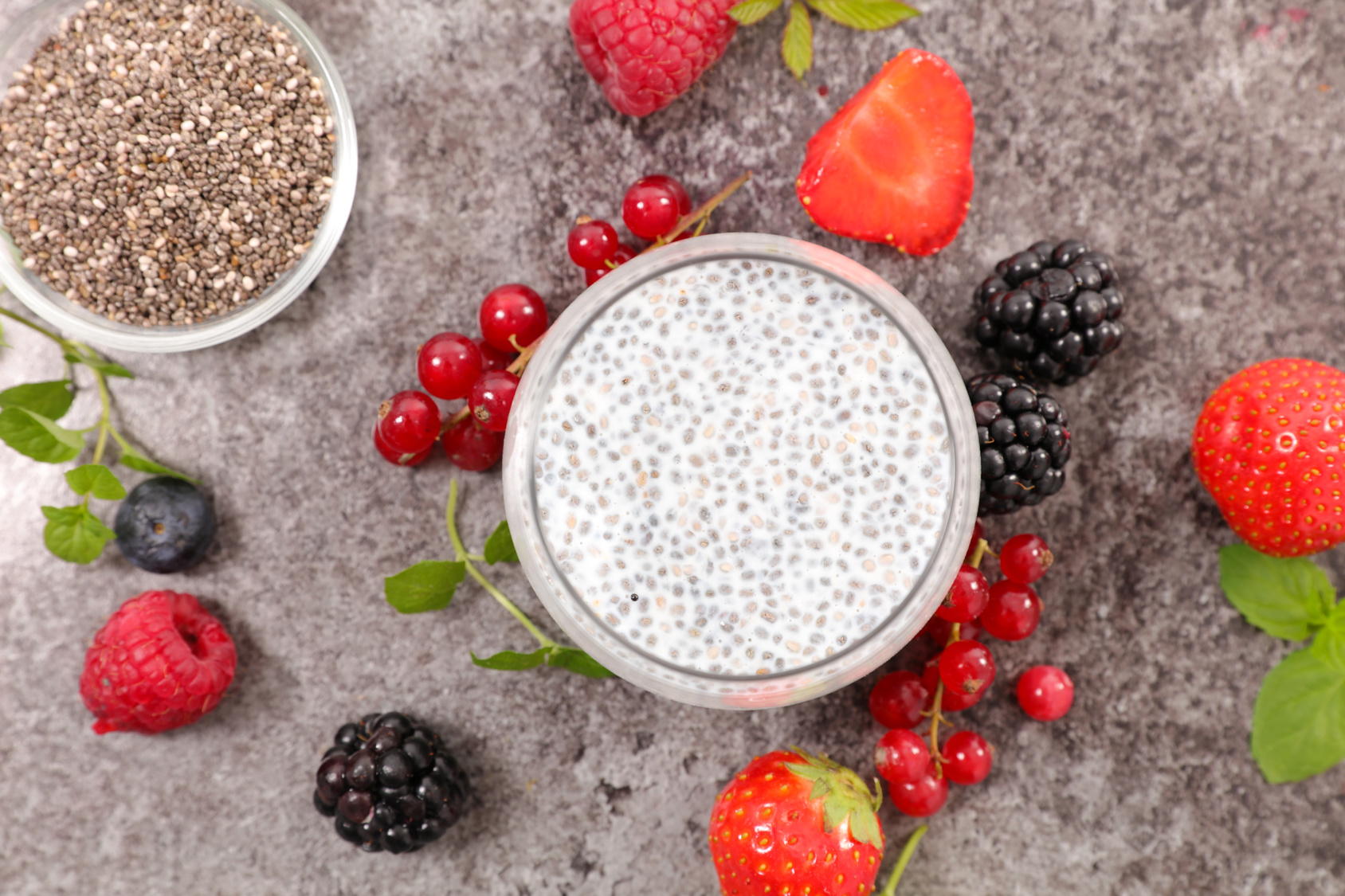 Simply Delicious Sugar-free Mixed Berry Chia Seed Pudding