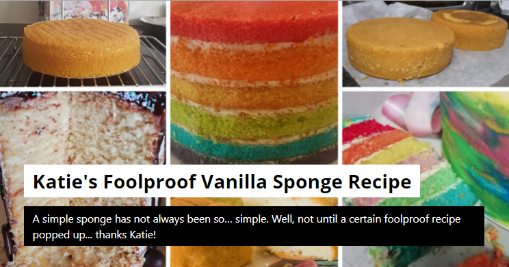 Everybody’s Favourite Foolproof Vanilla Sponge Recipe