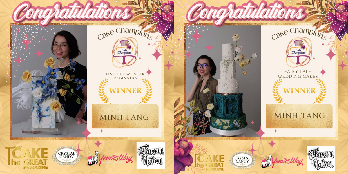 Minh Tang - winner of Cake Champtions competitin prizes
