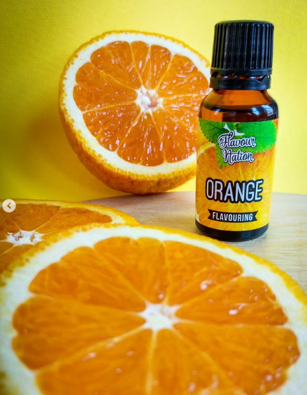 Orange essence flavouring that tastes like real deal oranges.