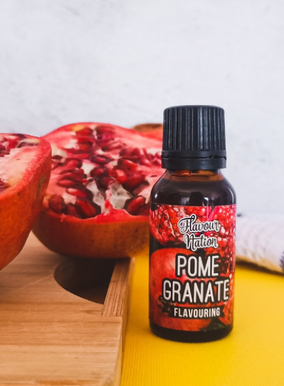 Nature identical tasting pomegranate flavouring