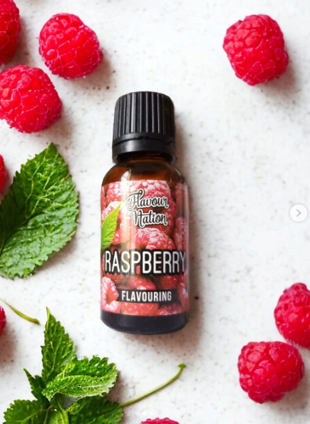 Raspberry flavouring essence for baking, ice cream flavouring, beverage making and more.