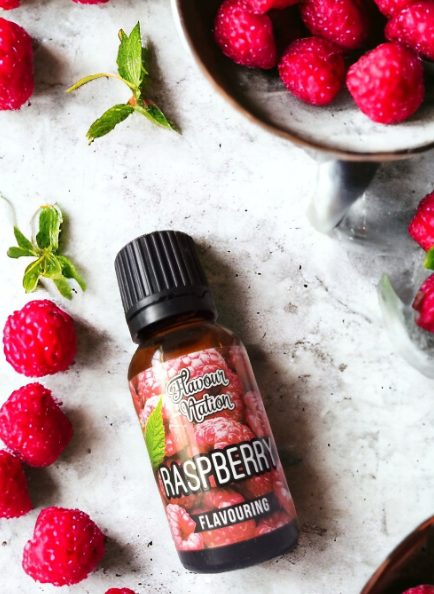 Nature identical essence of raspberry flavouring by Flavour Nation South Africa.