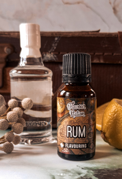 Rum flavouring essence that contains zero alcohol