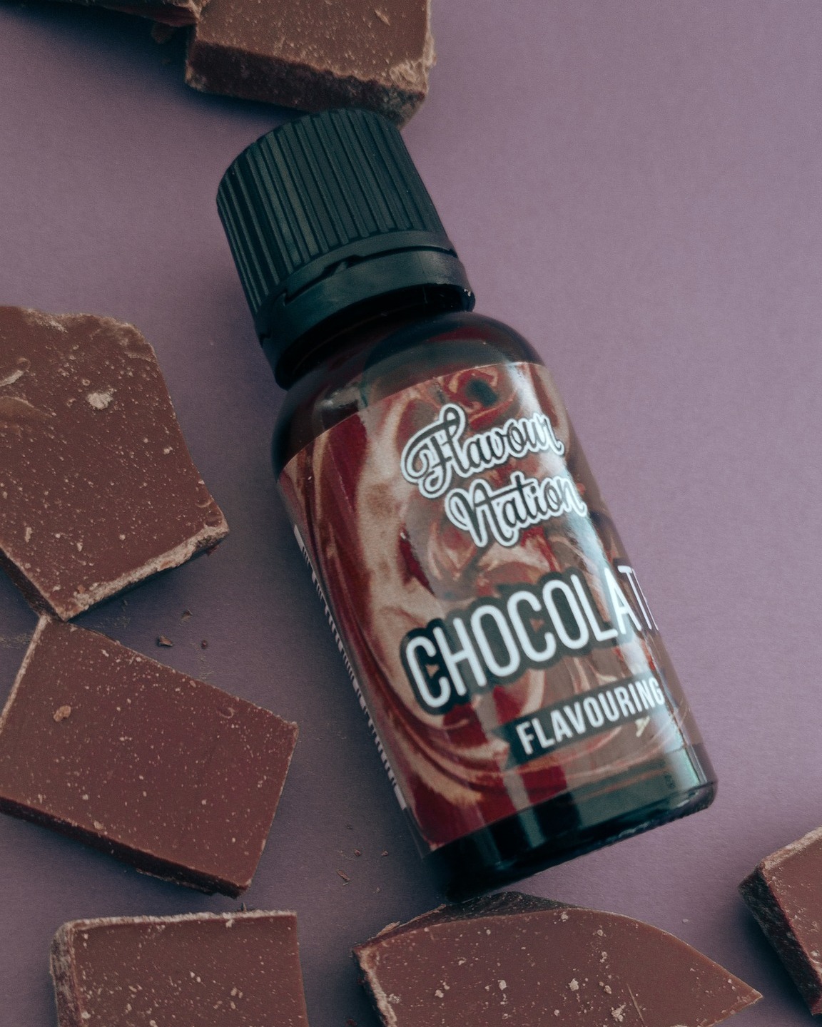 Chocolate essence by Flavour Nation for baking.