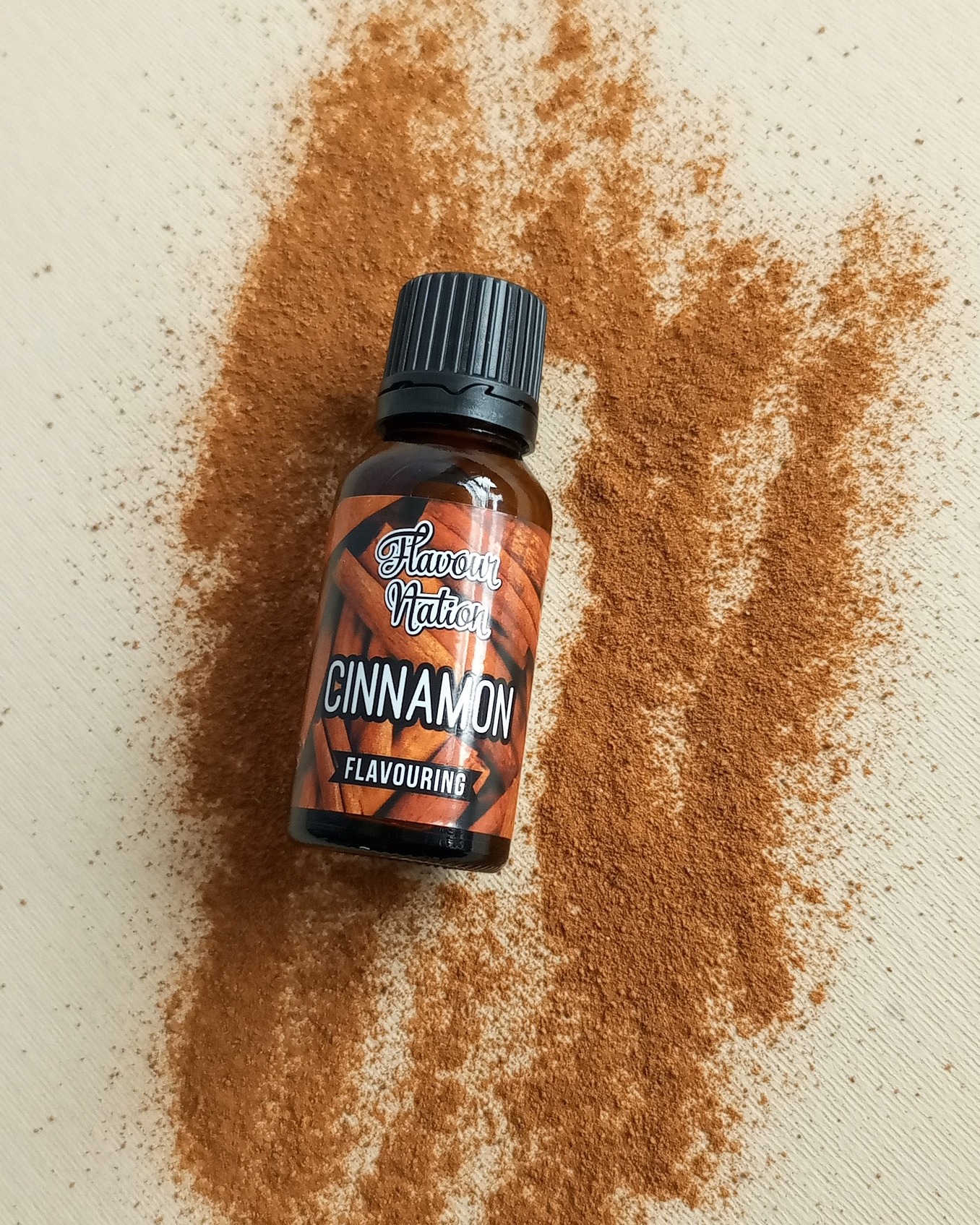 Cinnamon flavouring essence.